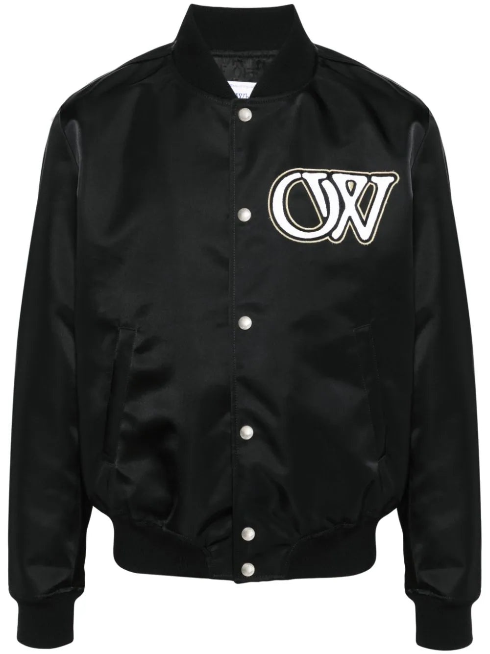 OFF-WHITE Men Nylon Varsity Bomber - 5