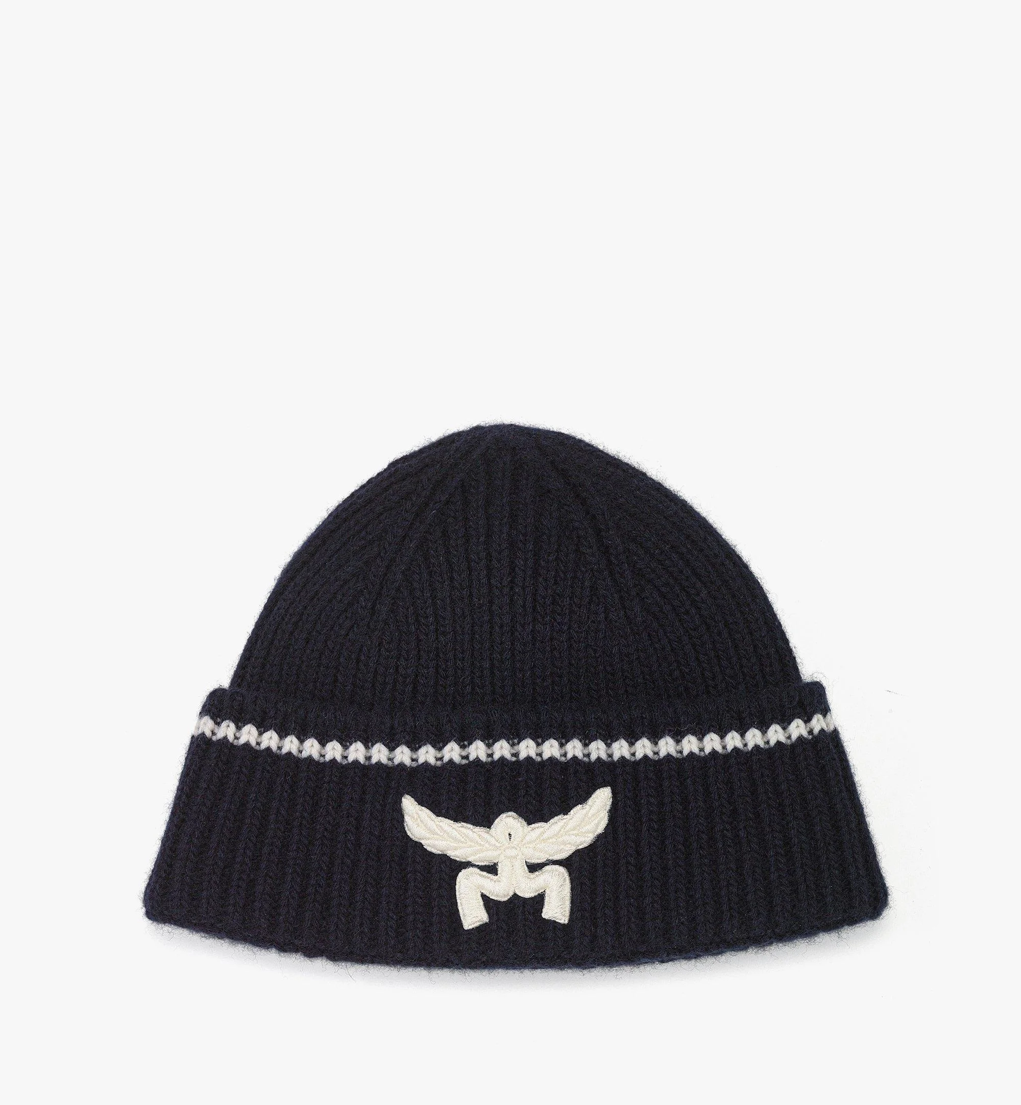 Logo Beanie in Wool and Recycled Cashmere - 1