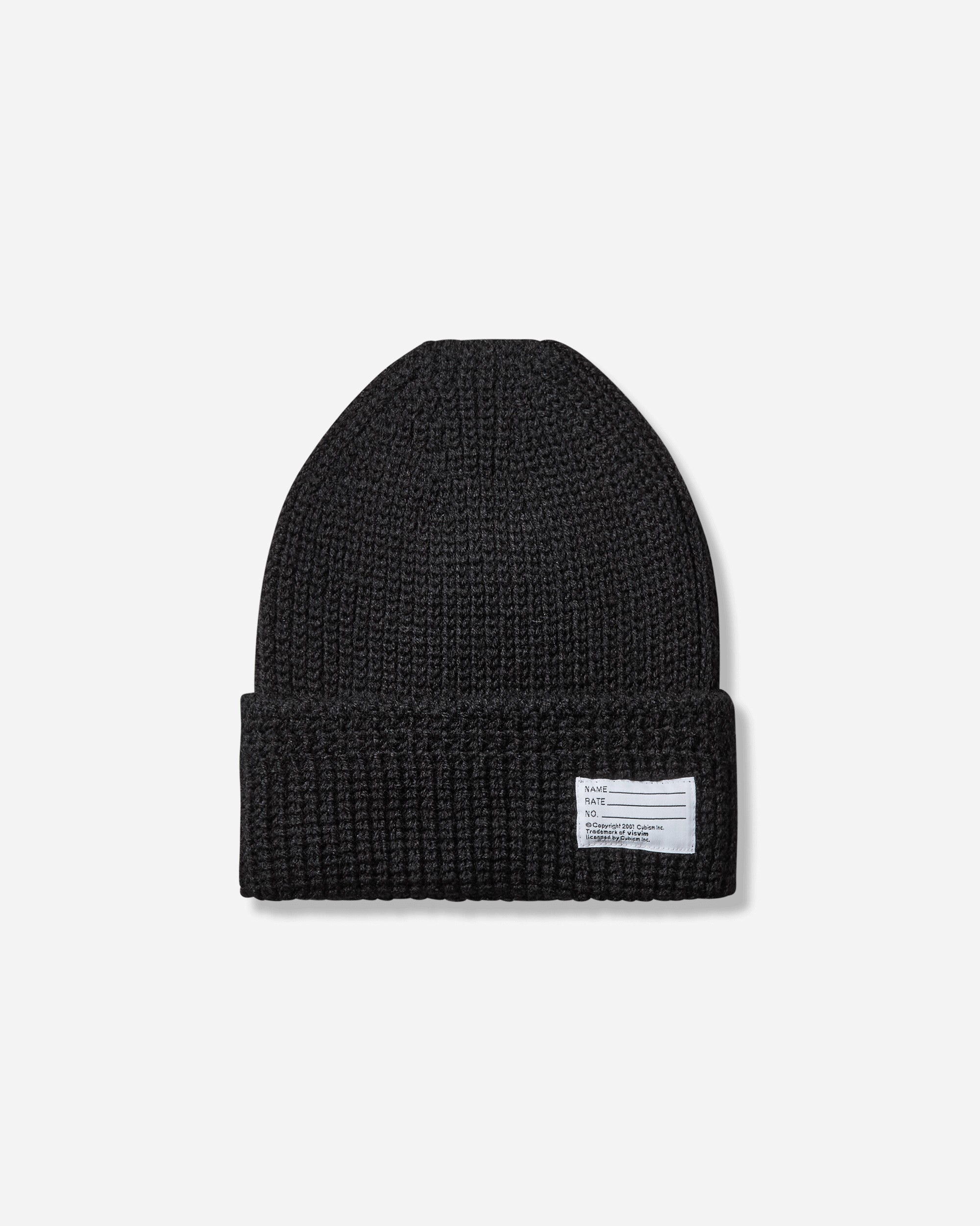 Knit Wool Beanie Black - 2