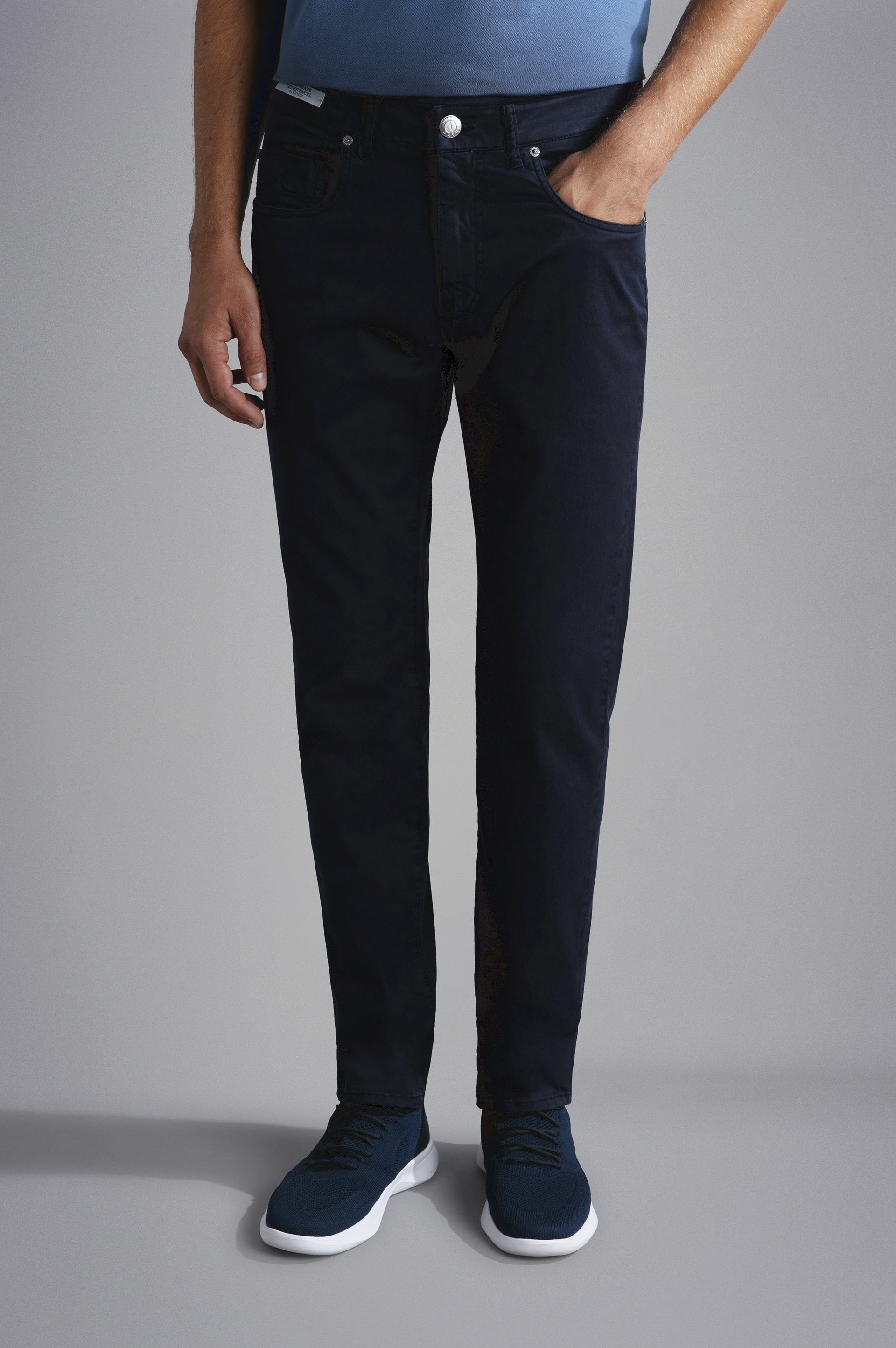 CHINO TENCEL COTTON STRETCH 5 POCKETS TROUSERS - 6