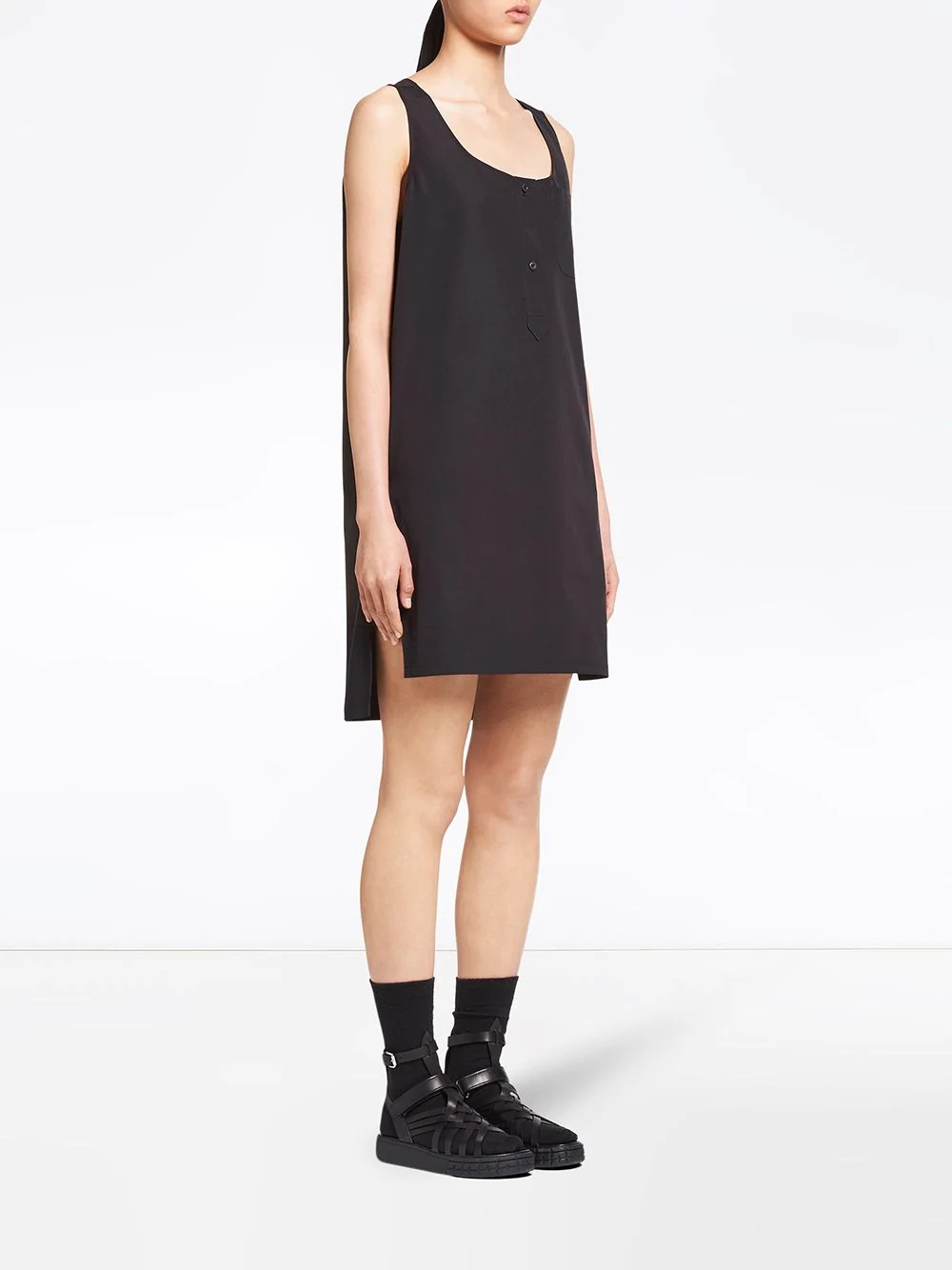 stepped-hem tank dress - 3