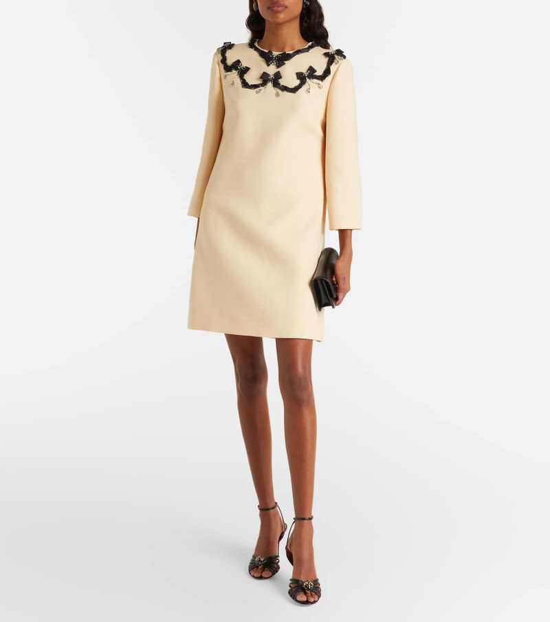 Valentino Crepe Couture embellished minidress outlook