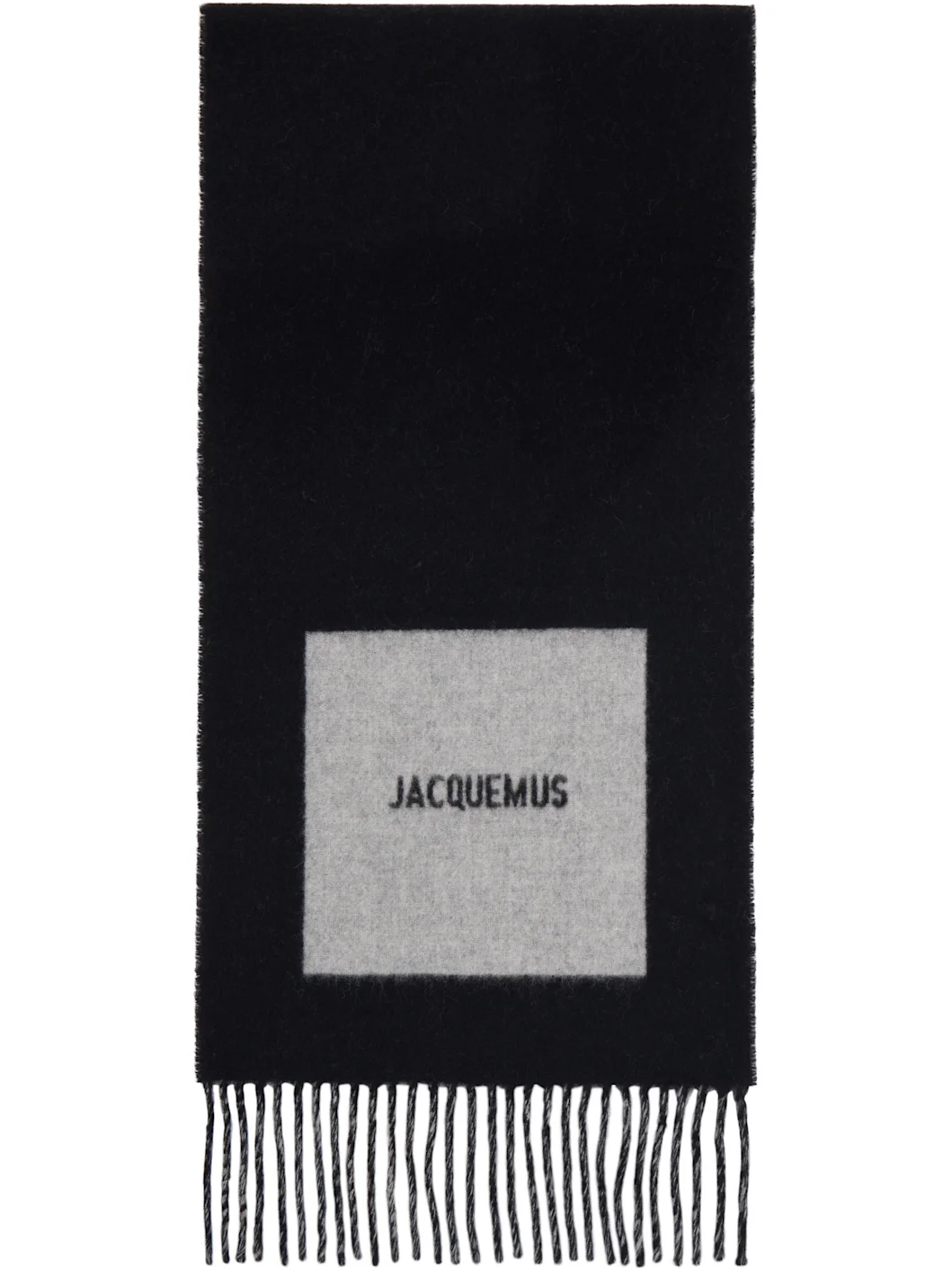 Black La Casa 'The Rond Carré' Scarf - 1