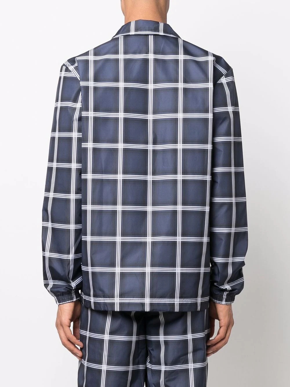 grid logo-patch jacket - 4