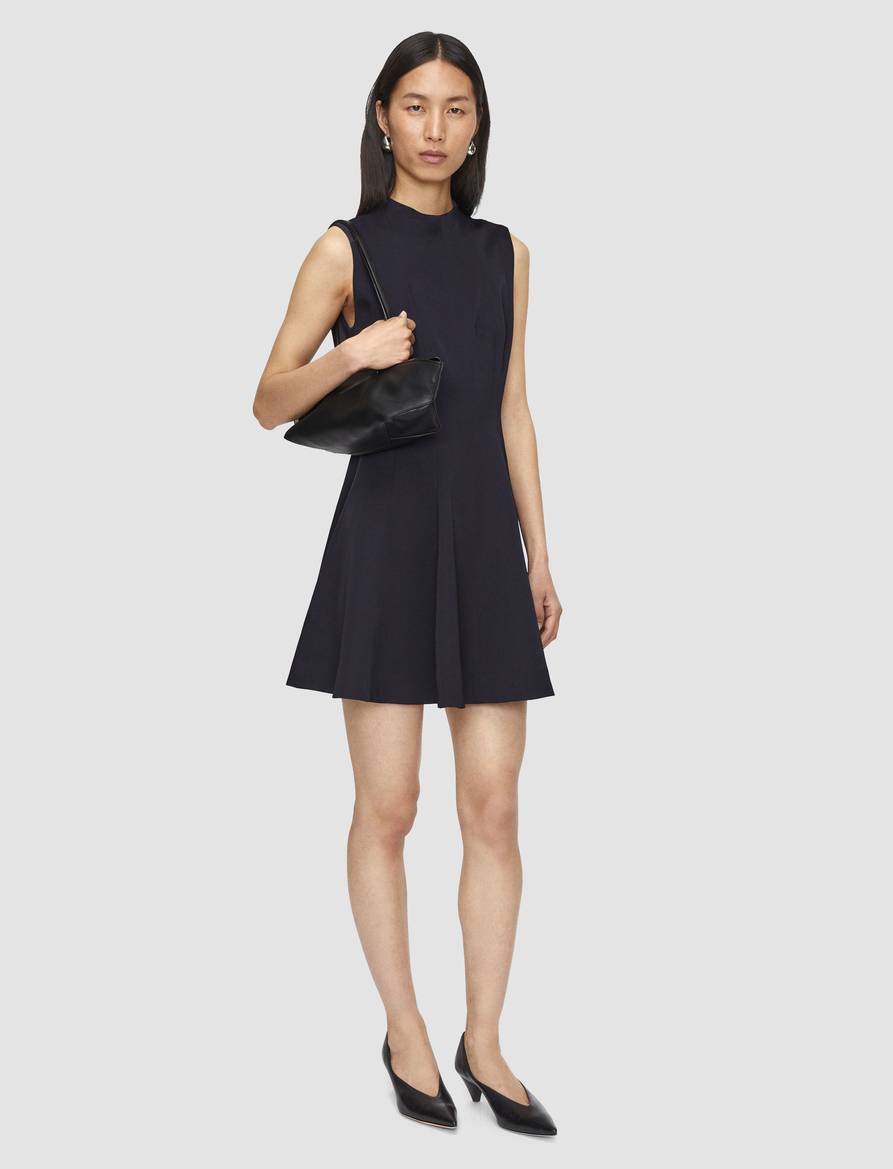 Edita Viscose Crepe Mini Dress - 2