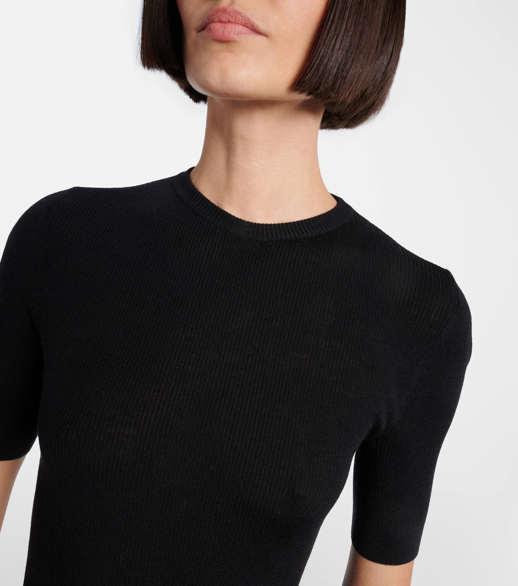 Celina ribbed-knit wool-blend top - 4