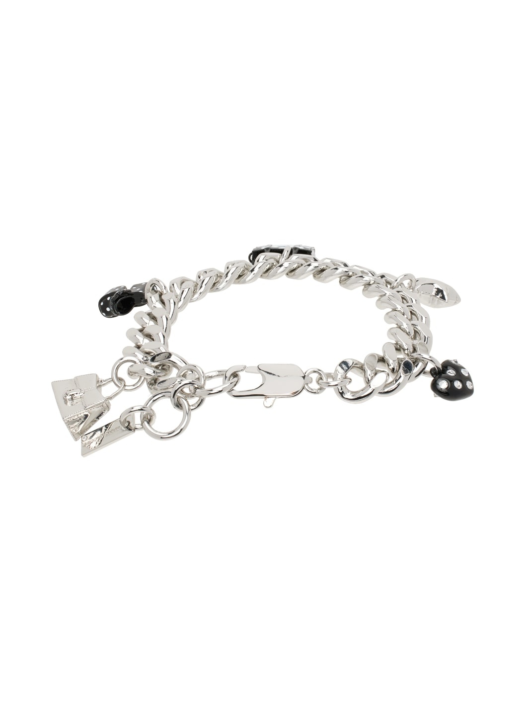 Marc Jacobs Polka Dot Charm Bracelet Silver