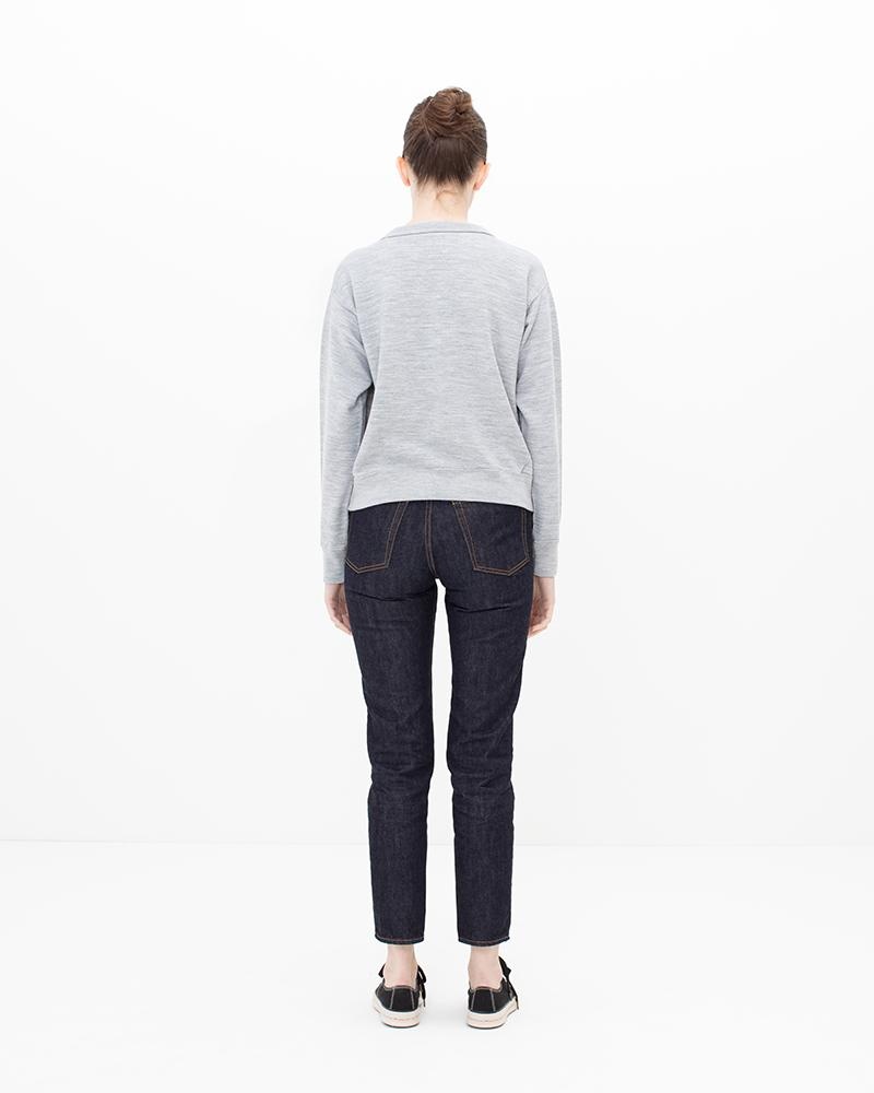 CARREE SWEAT L/S (SUPERFINE) W GREY - 3