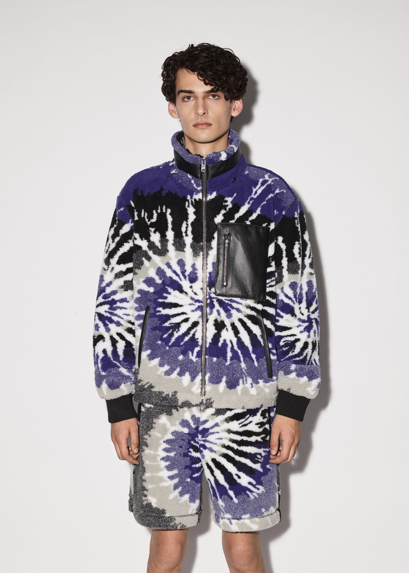 AMIRI TIE DYE POLAR FLEECE JACKET outlook