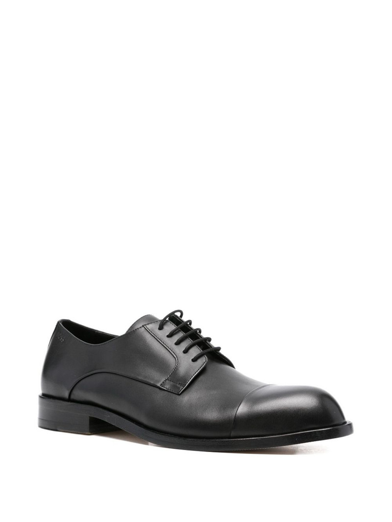 BOSS leather lace-up derby shoes outlook