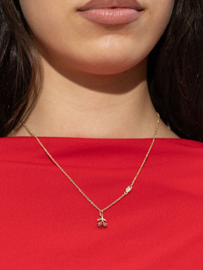 COACH cherry pendant necklace outlook
