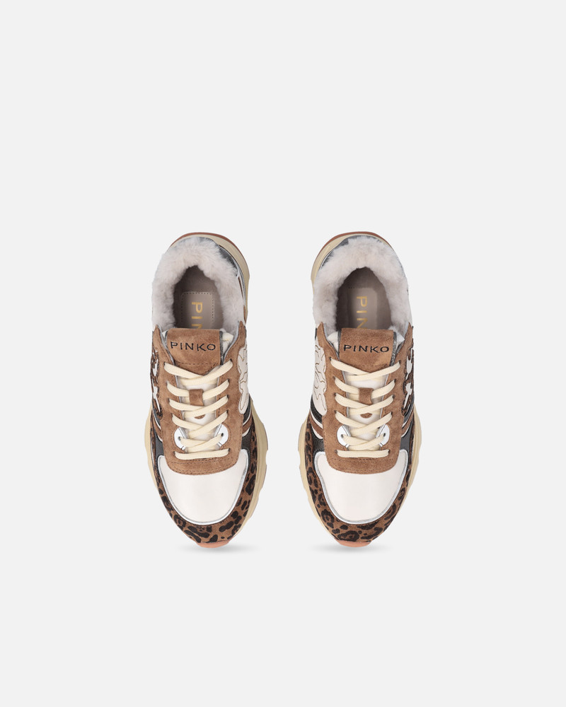 SNEAKERS WITH LOVE BIRDS LOGO AND ANIMAL PRINT 9