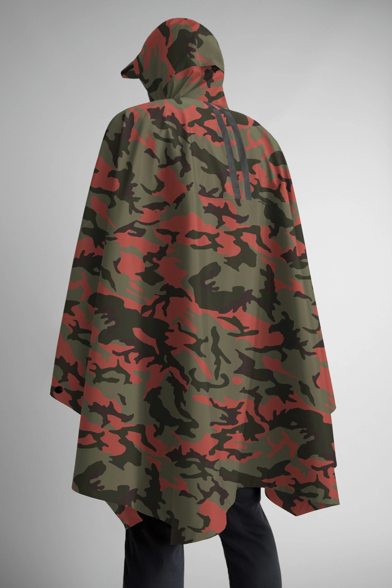 FIELD PONCHO PRINT - 4