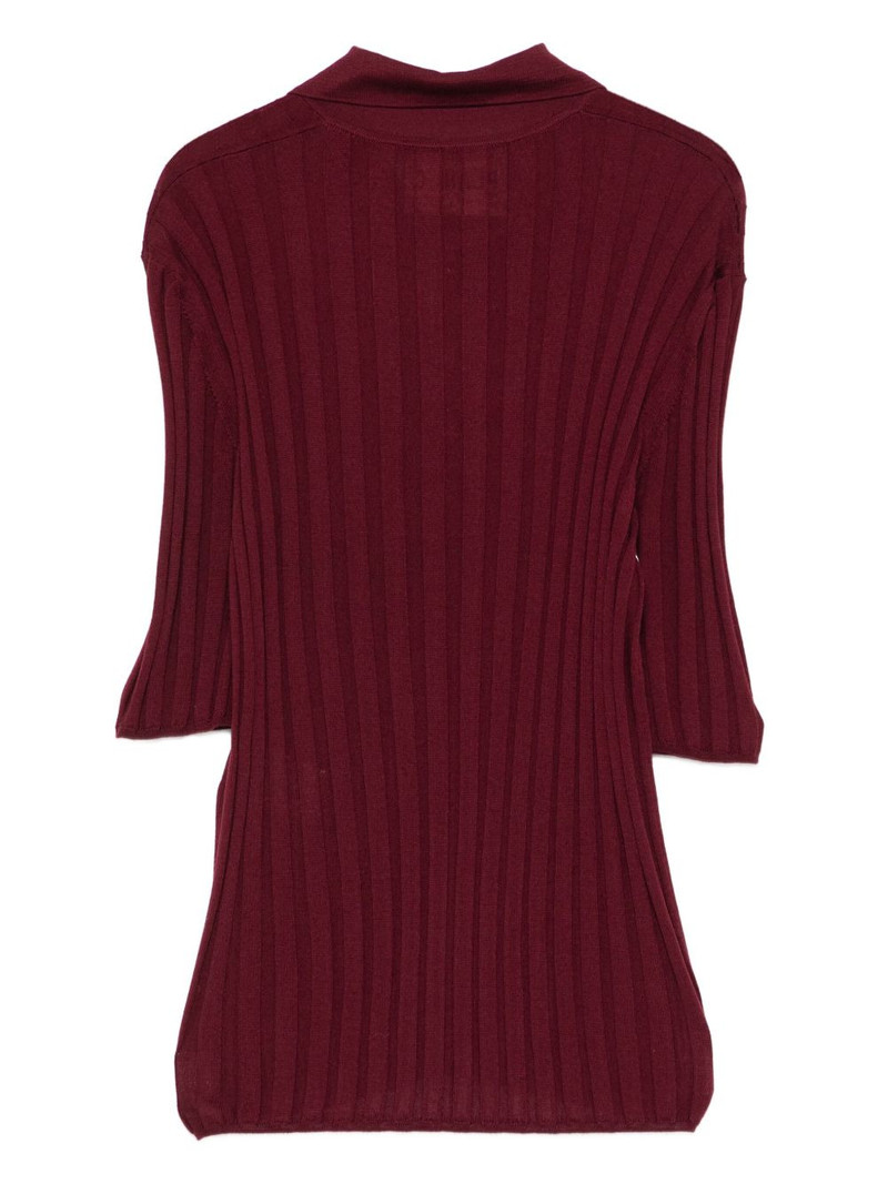 Plan C ribbed polo shirt outlook