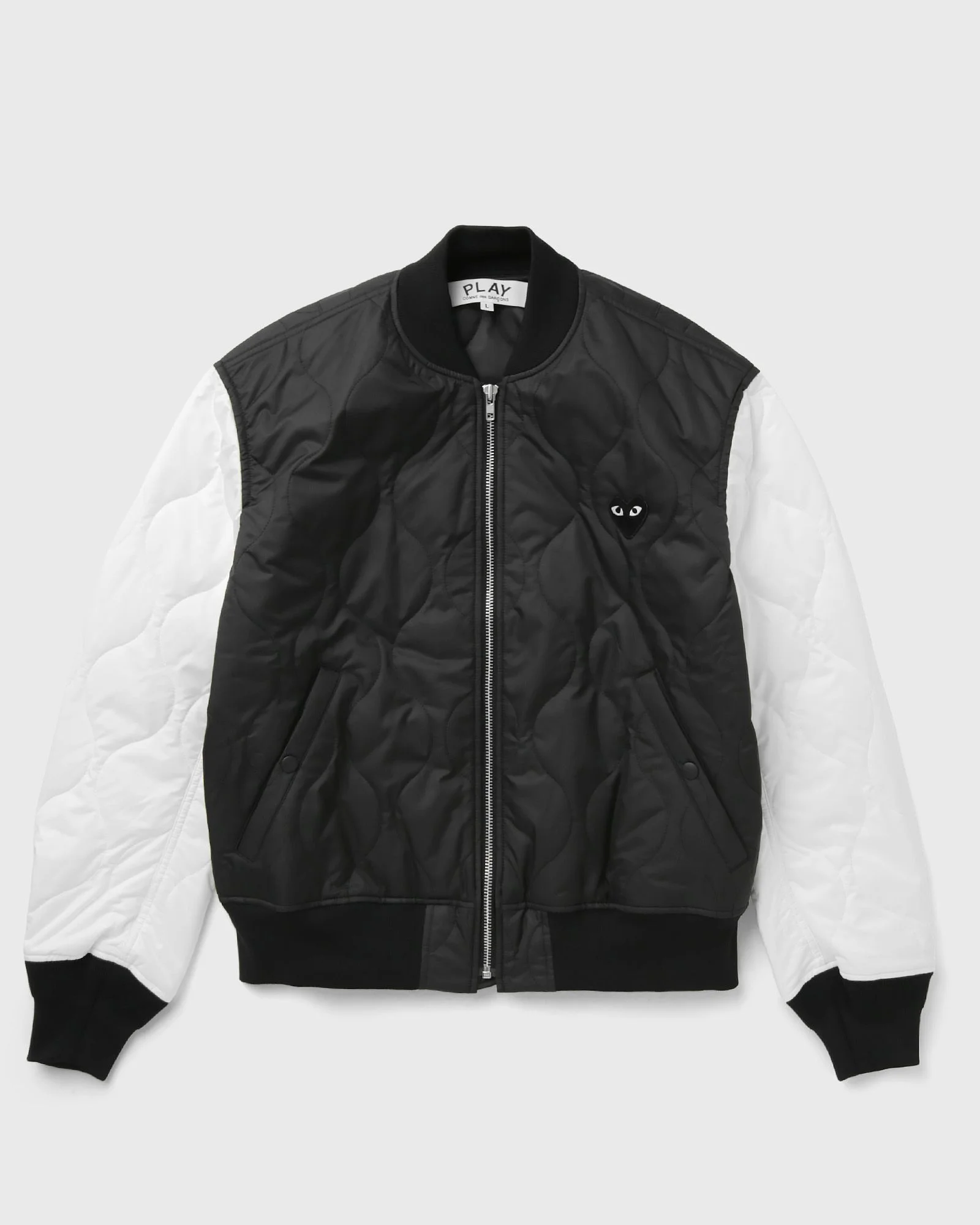 LOGO PRINT BLACK EMBLEM JACKET - 1