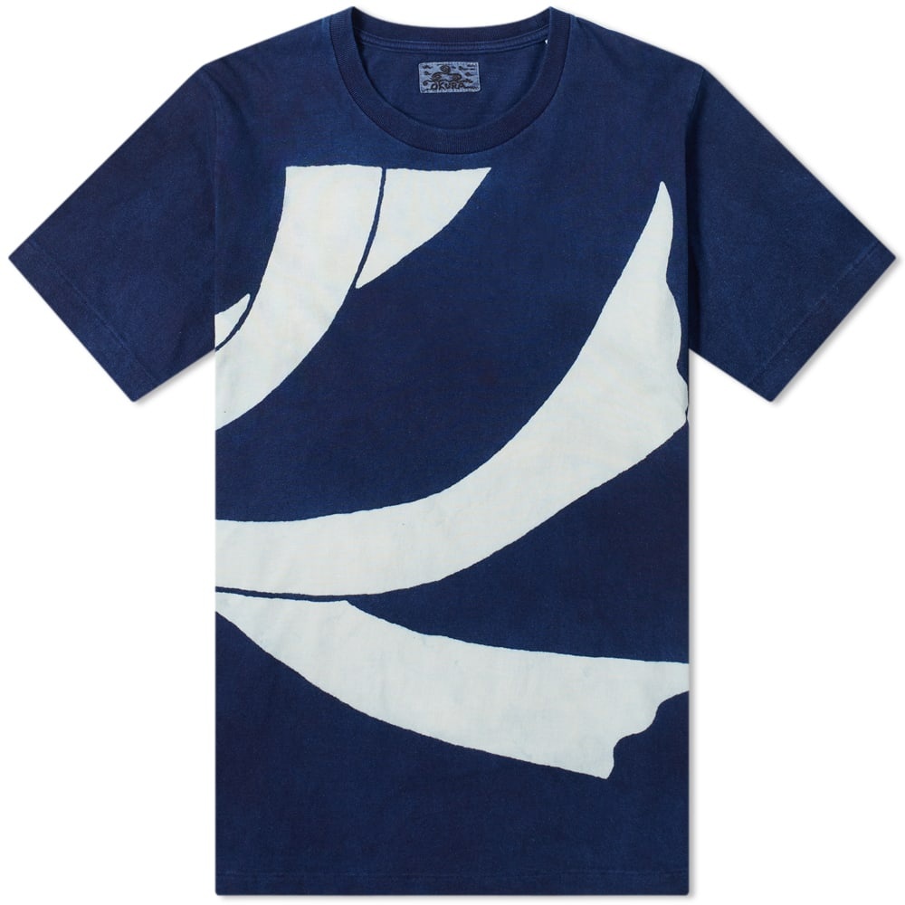 Blue Blue Japan Harai Pattern Tee - 1