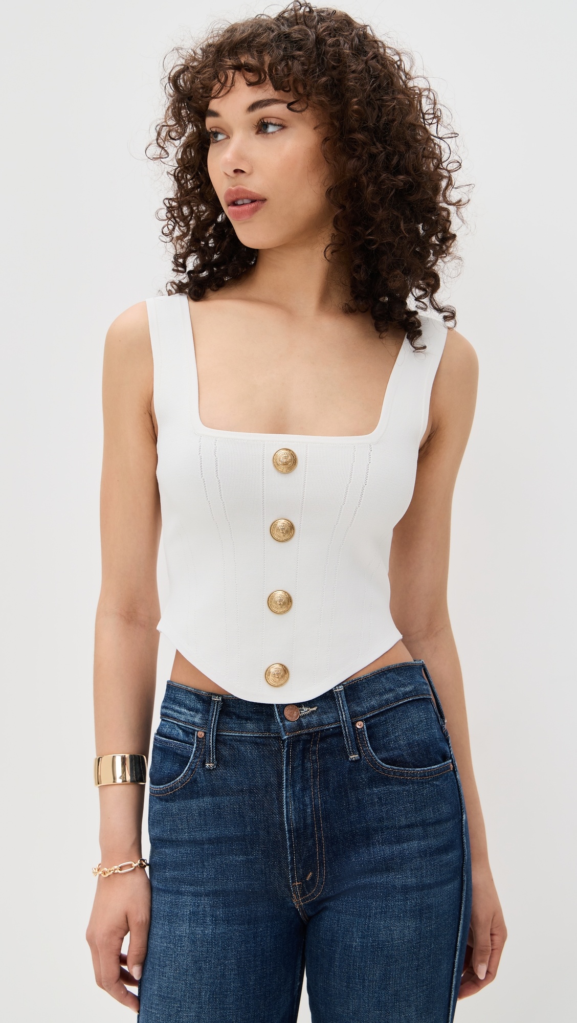 Saga Square Neck Knit Corset - 6