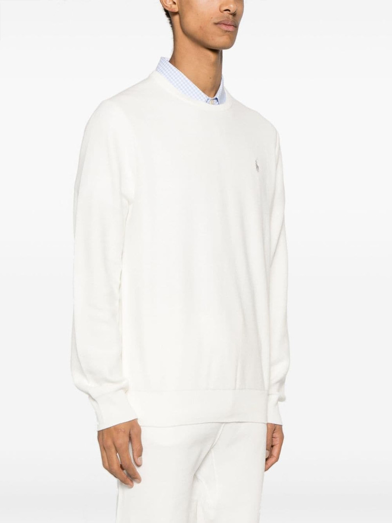Polo Pony-embroidered honeycomb knit jumper 3