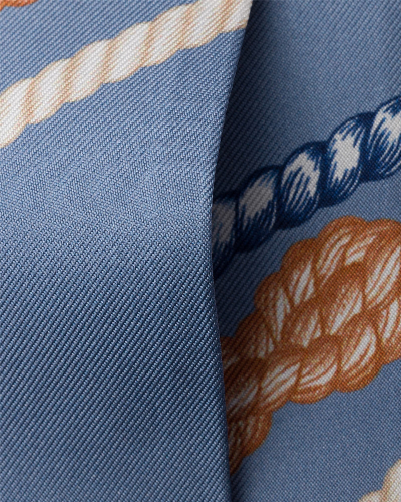 Prada Printed silk twill skinny scarf outlook