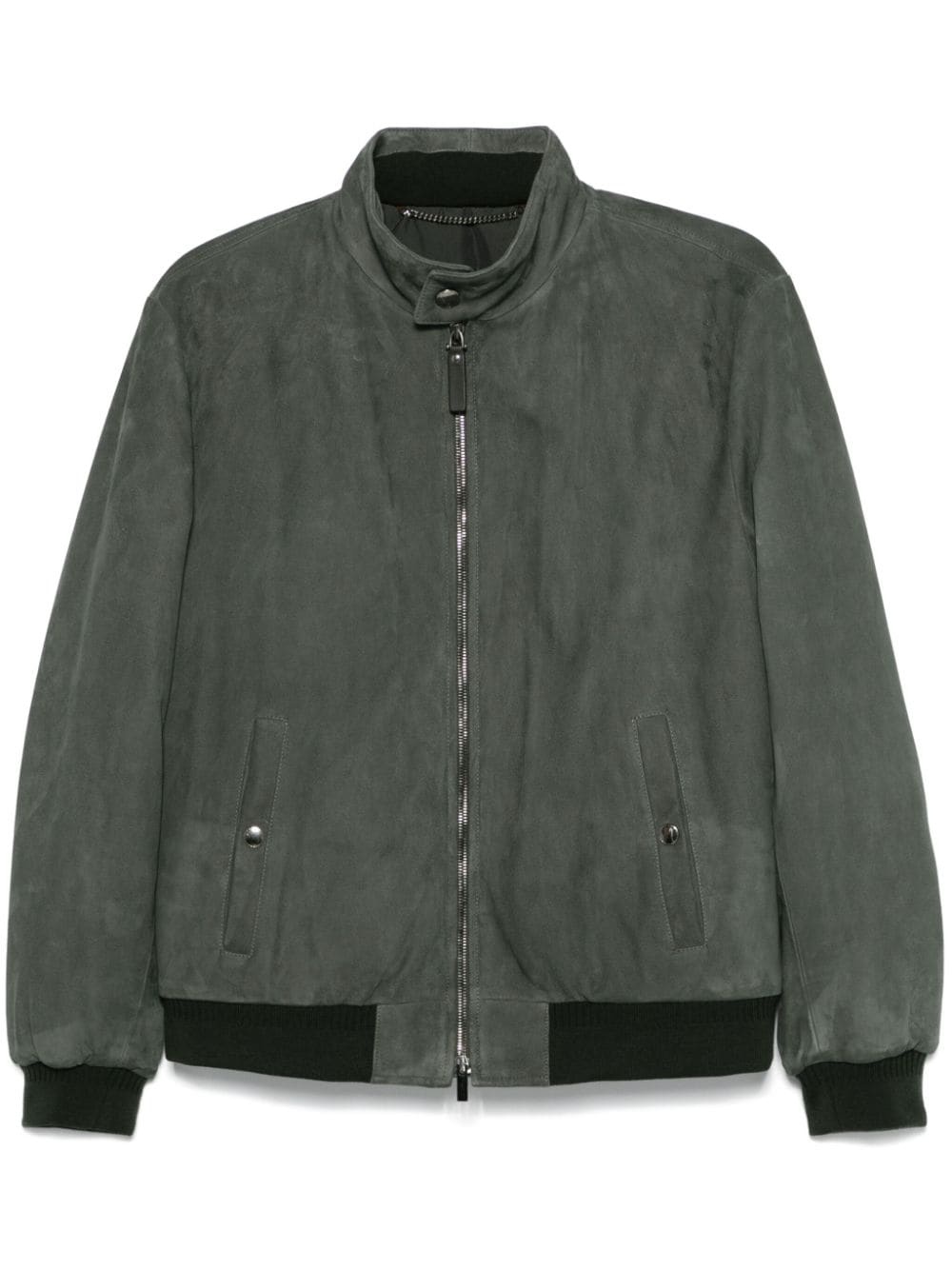 leather bomber jacket - 1