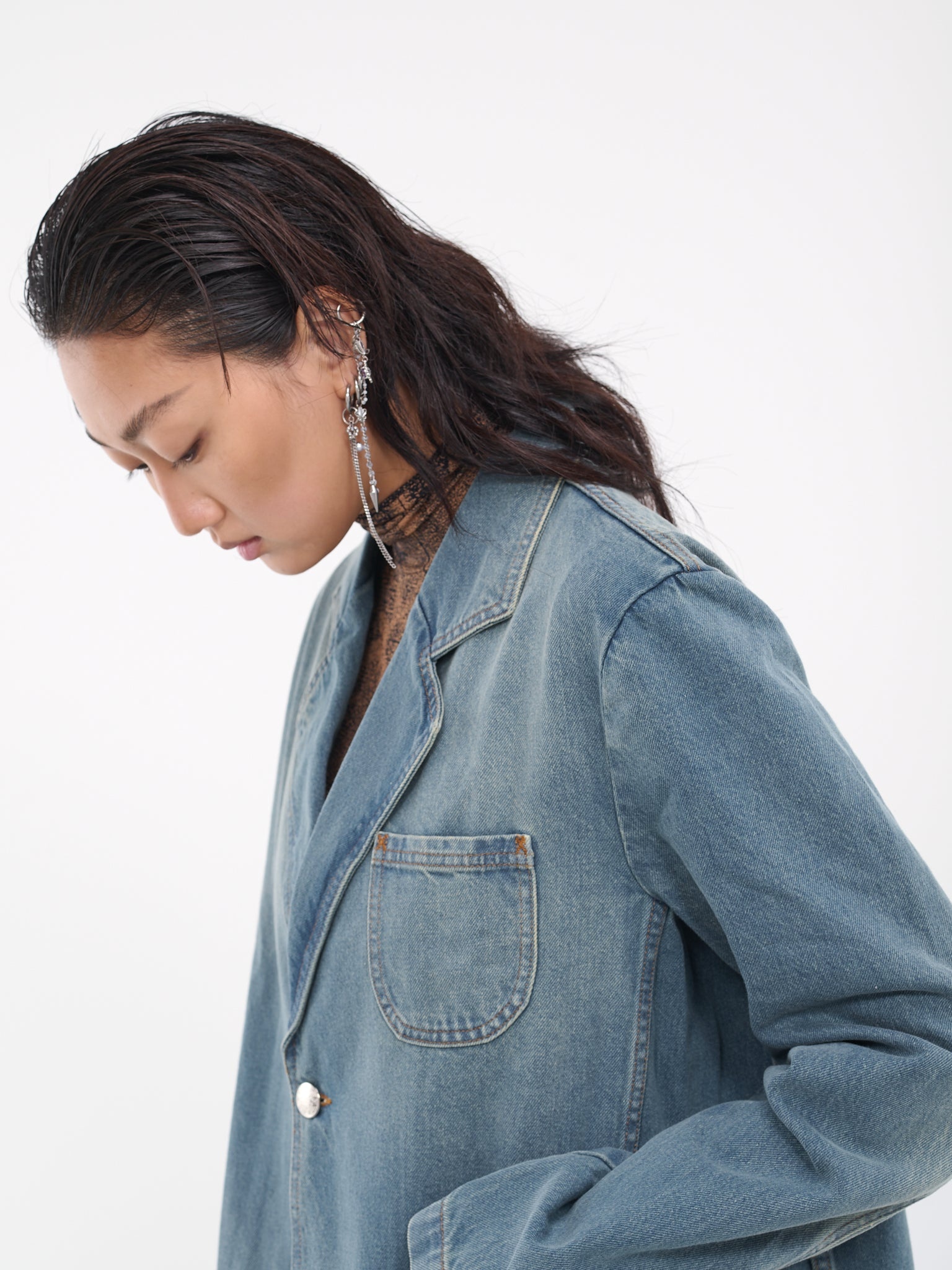 Denim Blazer - 5