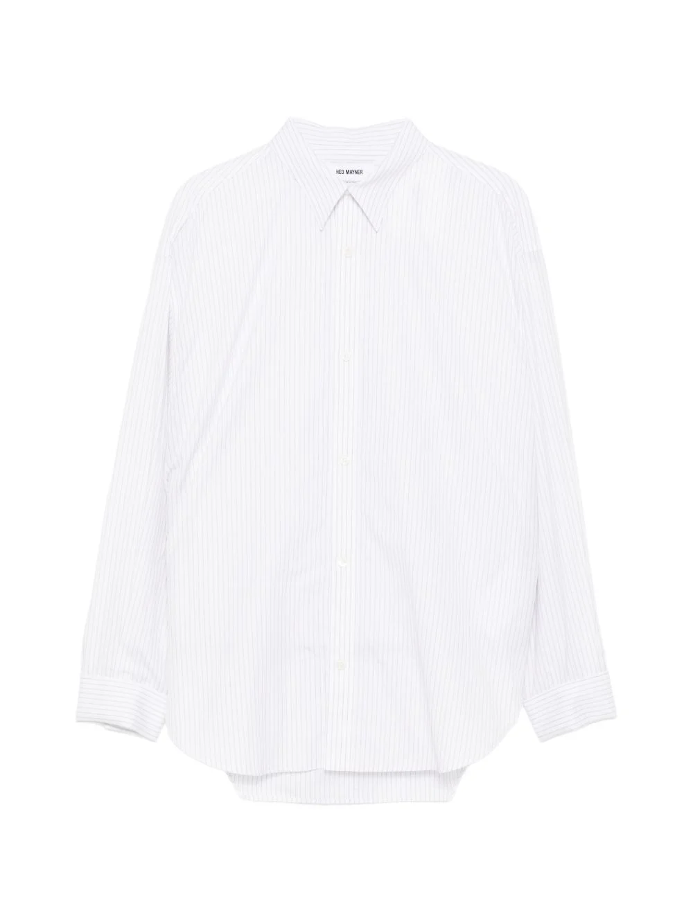 pinstripe long-sleeve shirt - 1