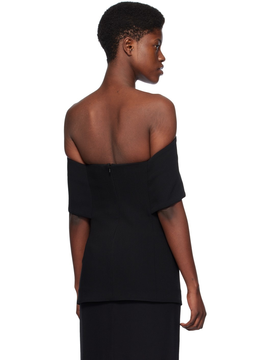 Black Off-The-Shoulder Top - 3