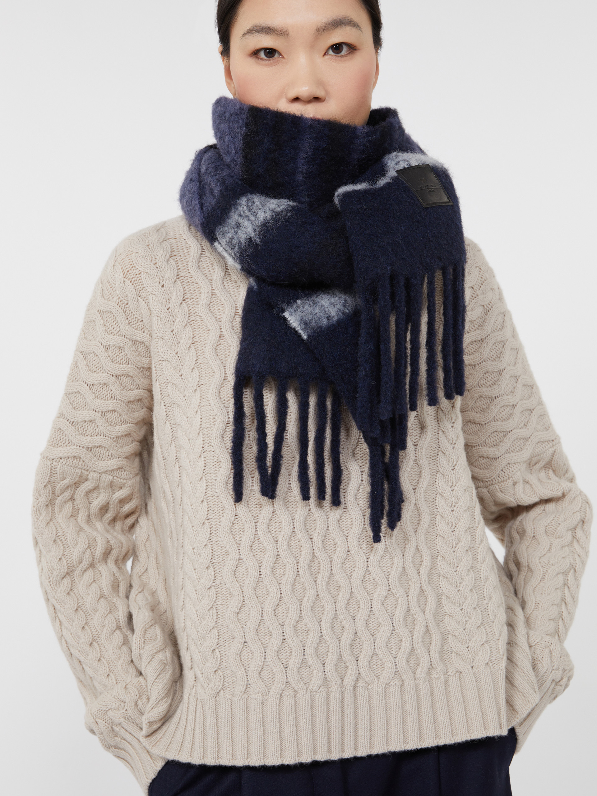 UGOLINA Alpaca-blend scarf - 4
