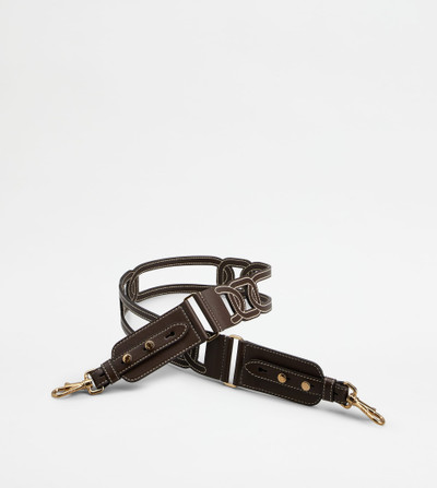 Tod's KATE SHOULDER STRAP IN LEATHER - BROWN outlook