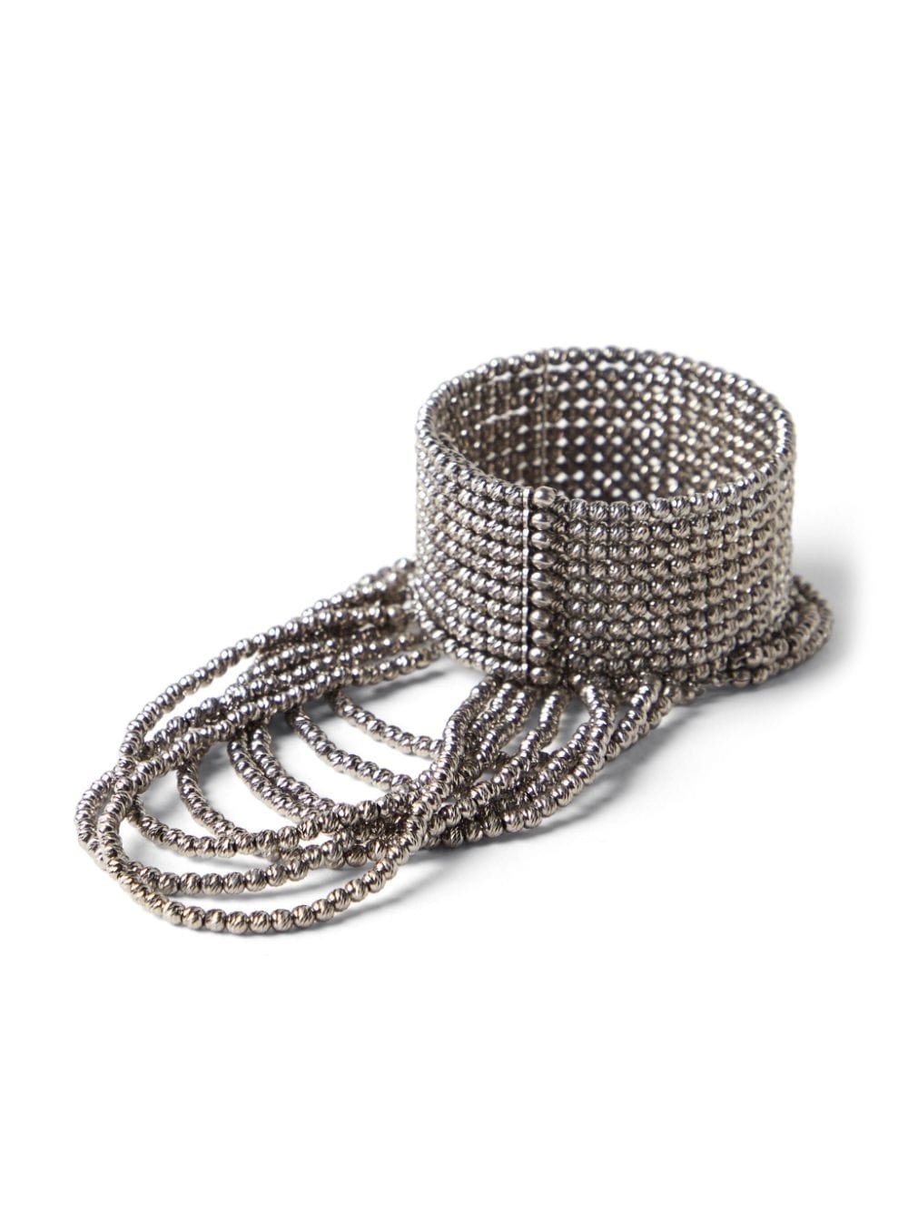 sterling silver draped cuff bracelet - 2