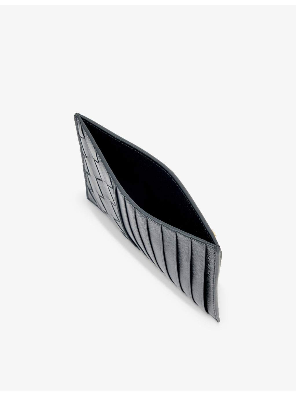 Intrecciato leather card holder - 4
