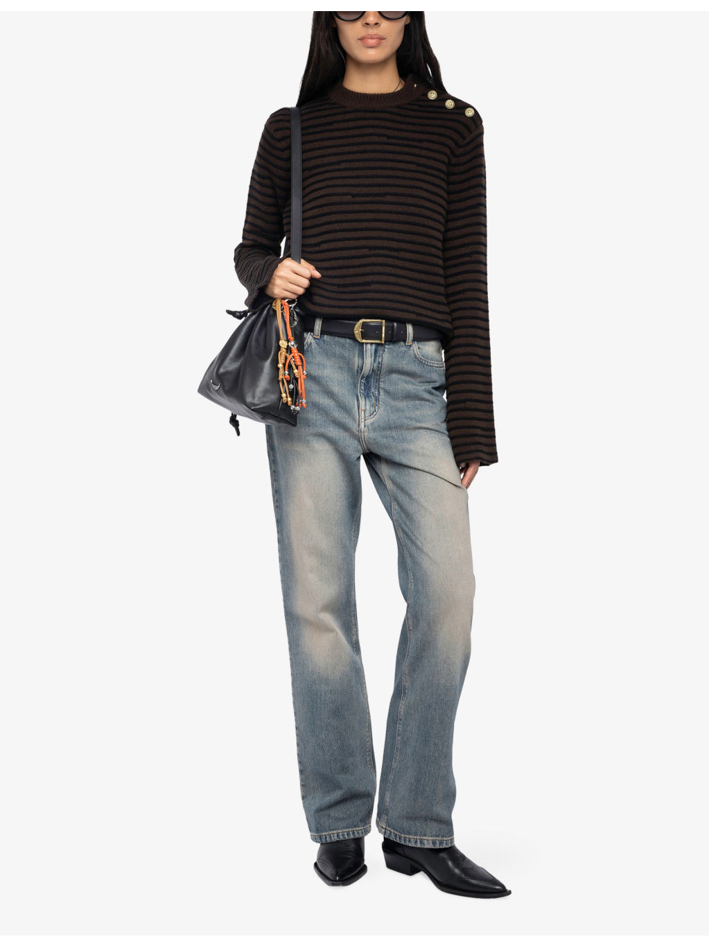 Striped Knitted Wool and Cashmere Jumper - 2
