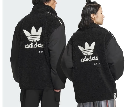 adidas Originals x Song for the Mute Fleece Jacket Asia Sizing 'Black' IY9513 - 3