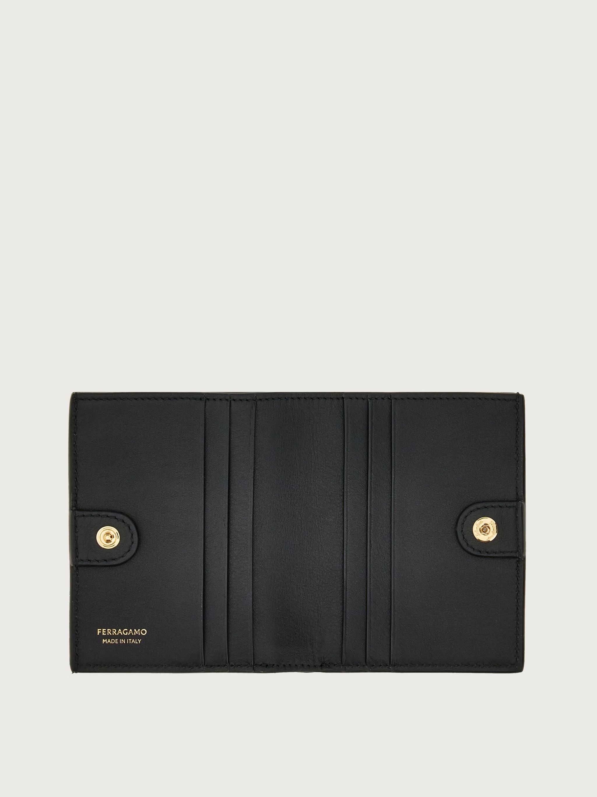 Compact wallet with Gancini clasp - 4