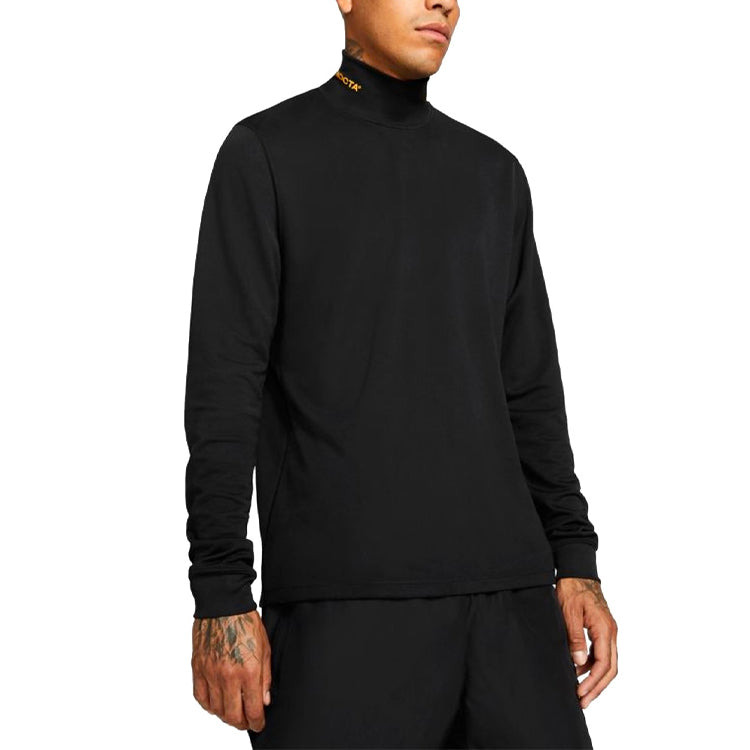 Nike x Drake NOCTA Up Collar Long-Sleeve Top Black DA4107-010 - 3