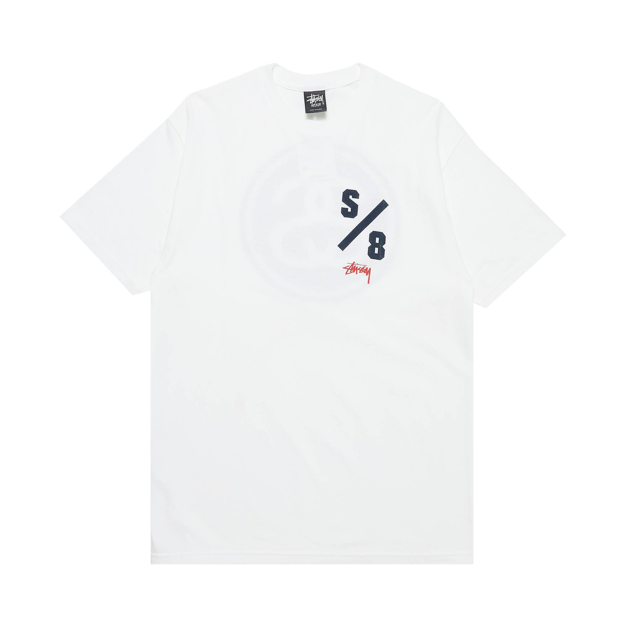 Stussy S/8 Tee 'White' - 1