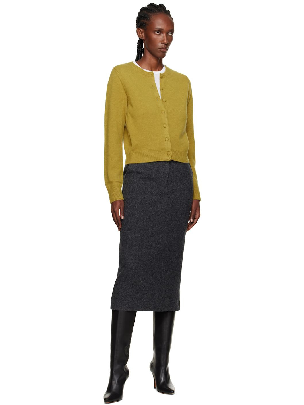 Green Diene Round Cardigan - 4