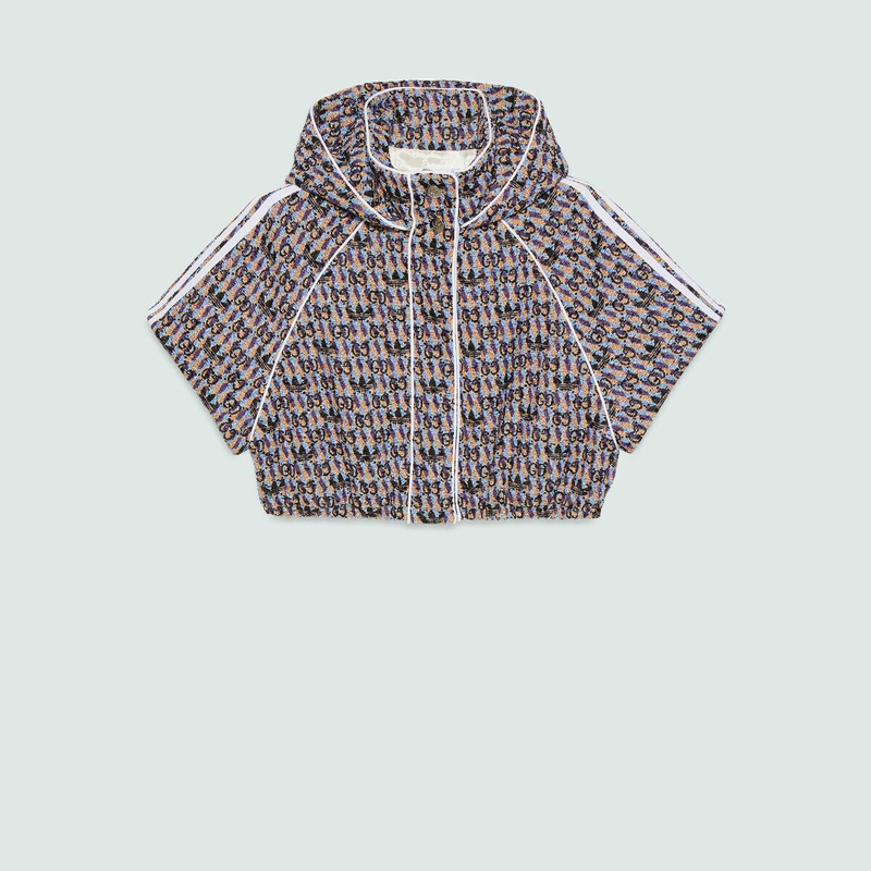 GUCCI adidas x Gucci GG Trefoil cropped vest outlook