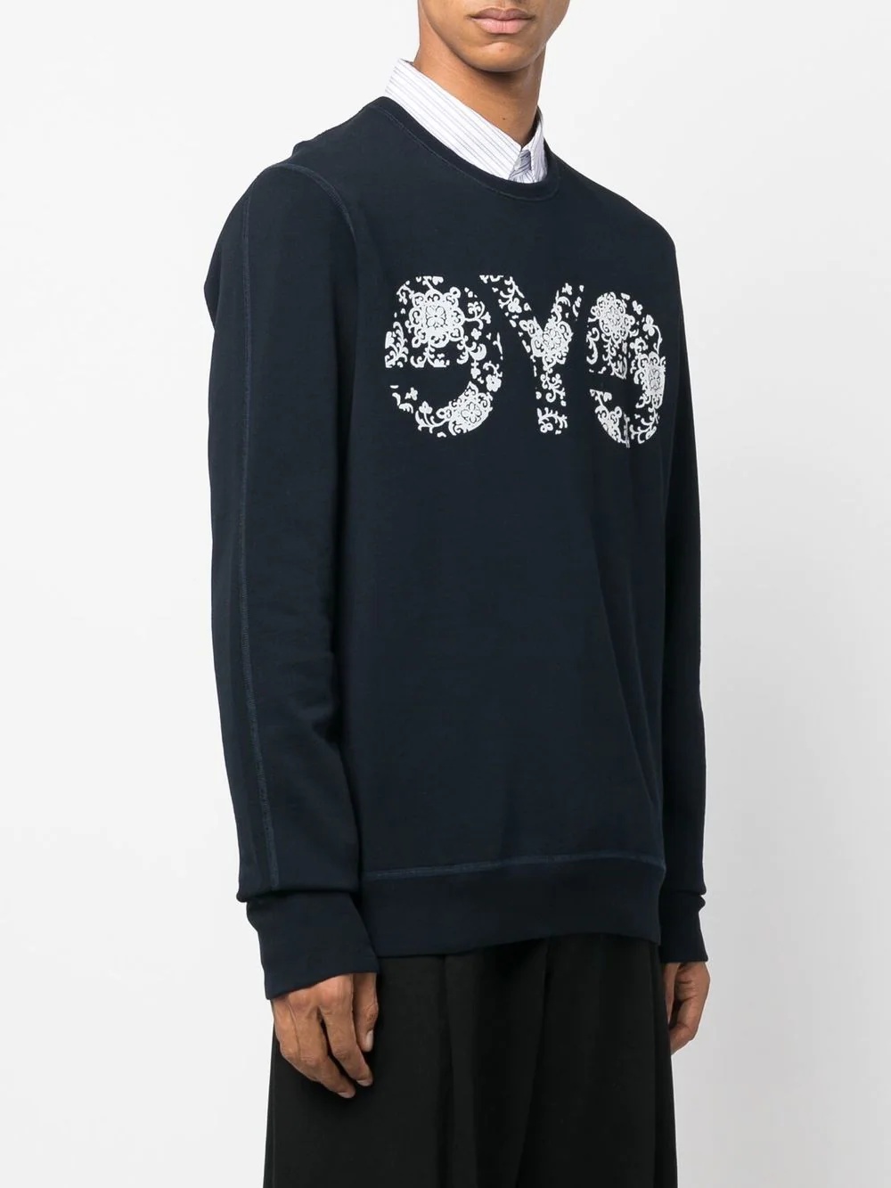 Eye text-print sweatshirt - 3