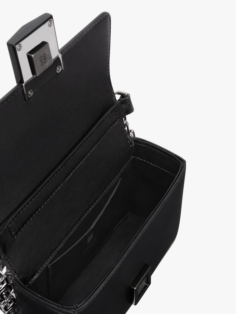 SMALL 4G BAG IN BOX LEATHER WITH CHAIN 6