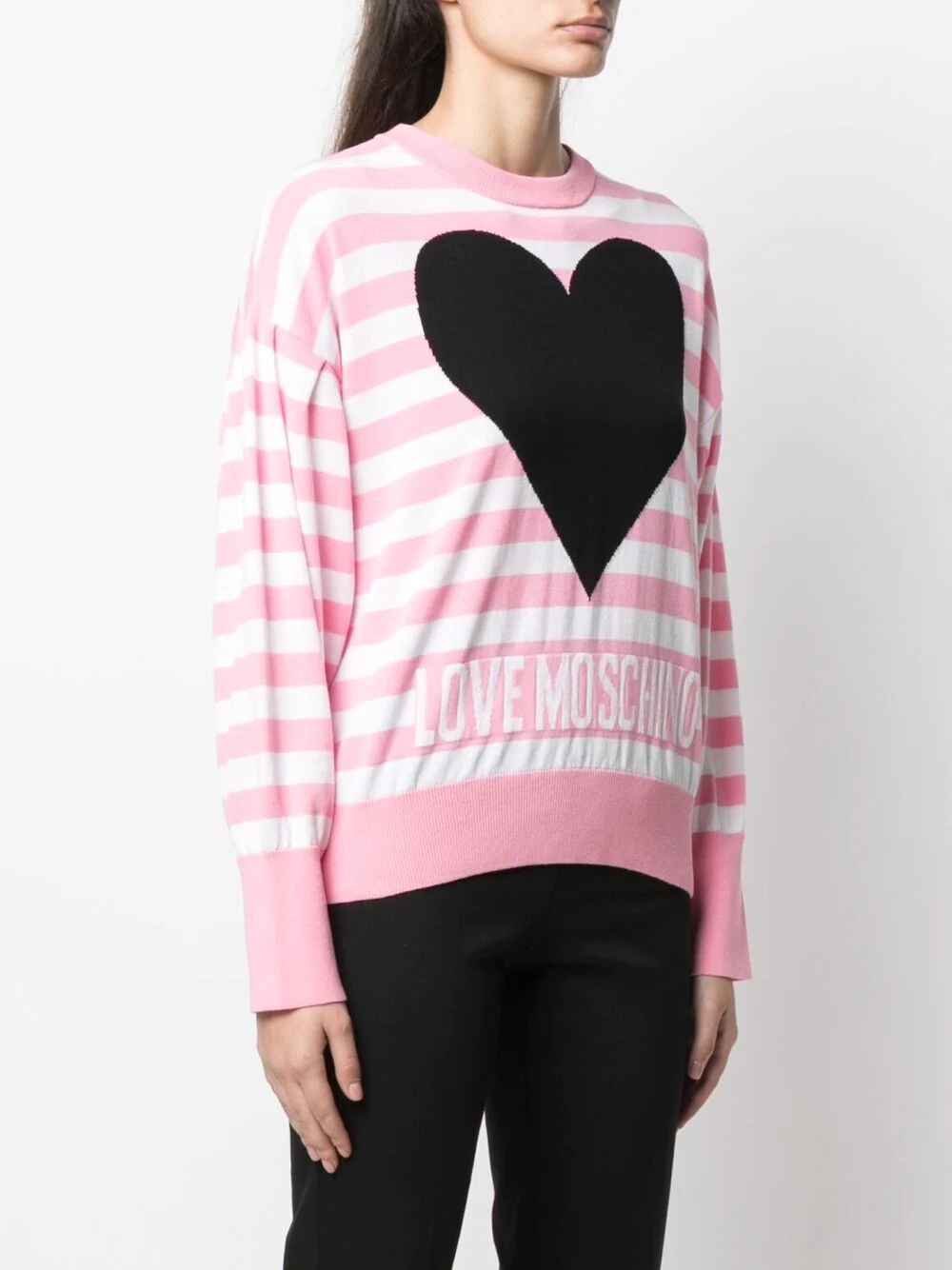 striped logo-print sweatshirt - 3