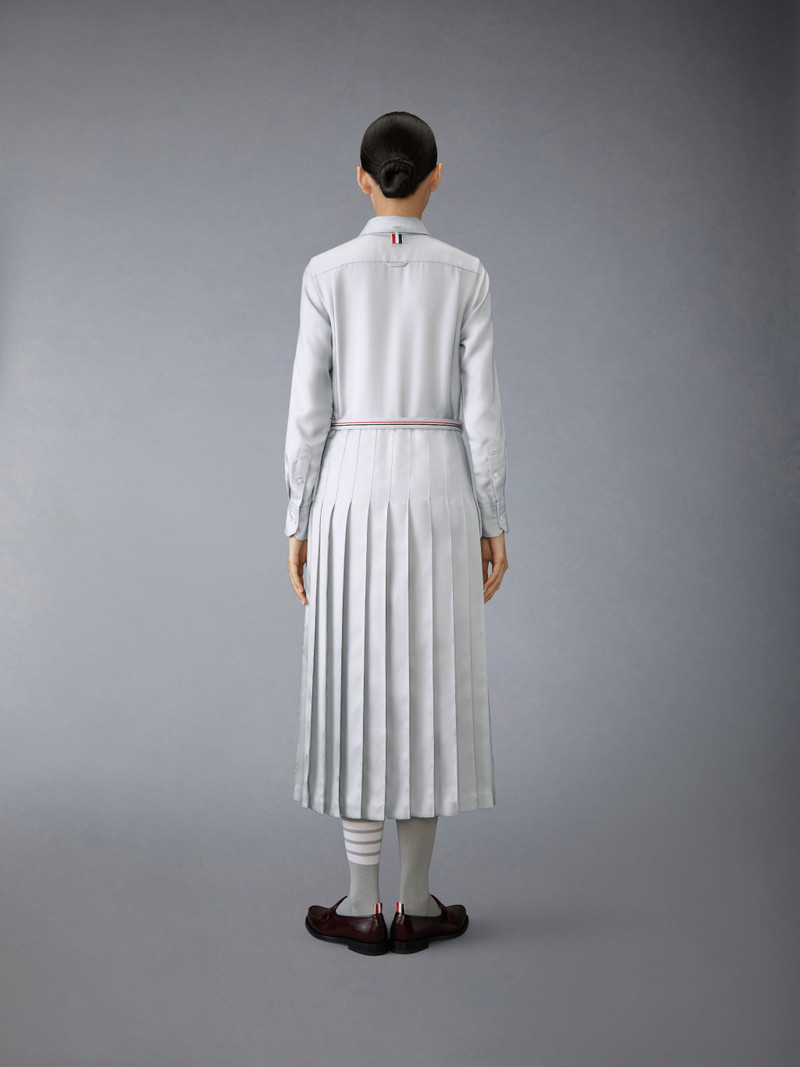 Silk Twill Belted Dress 3