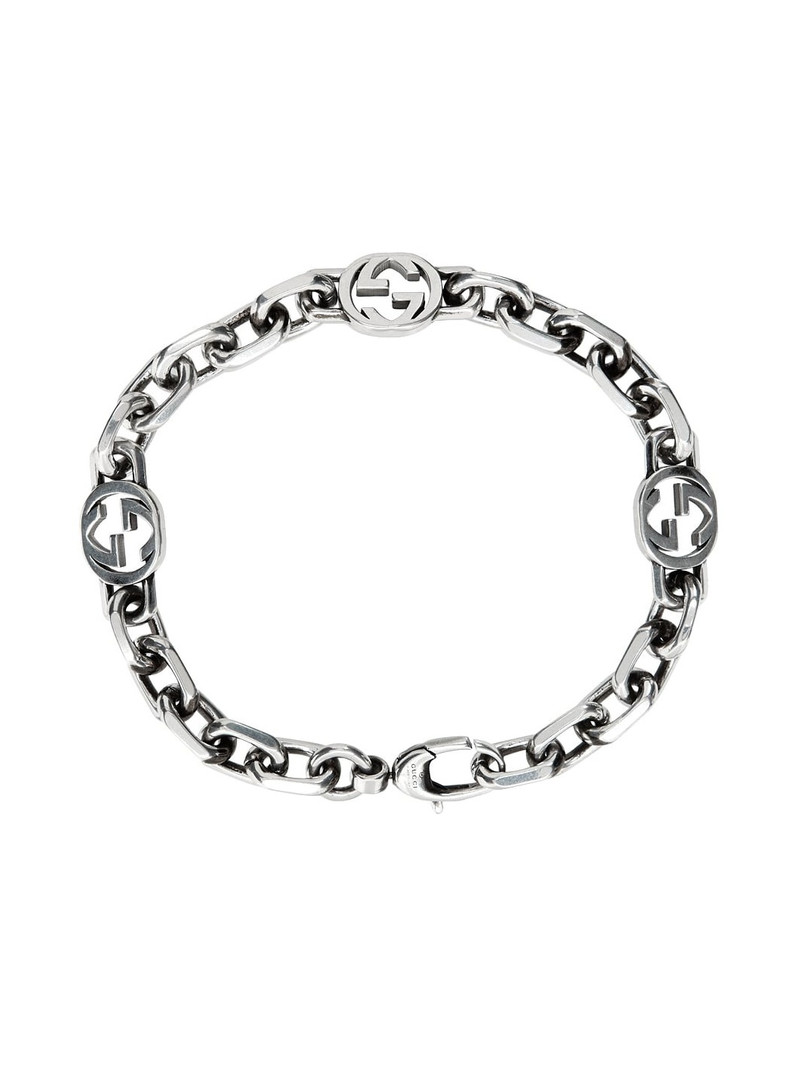 GUCCI Silver Chain Interlocking G Bracelet outlook