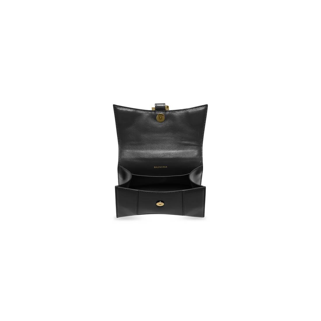 Women's Hourglass Xs Handbag Box in Black - 4
