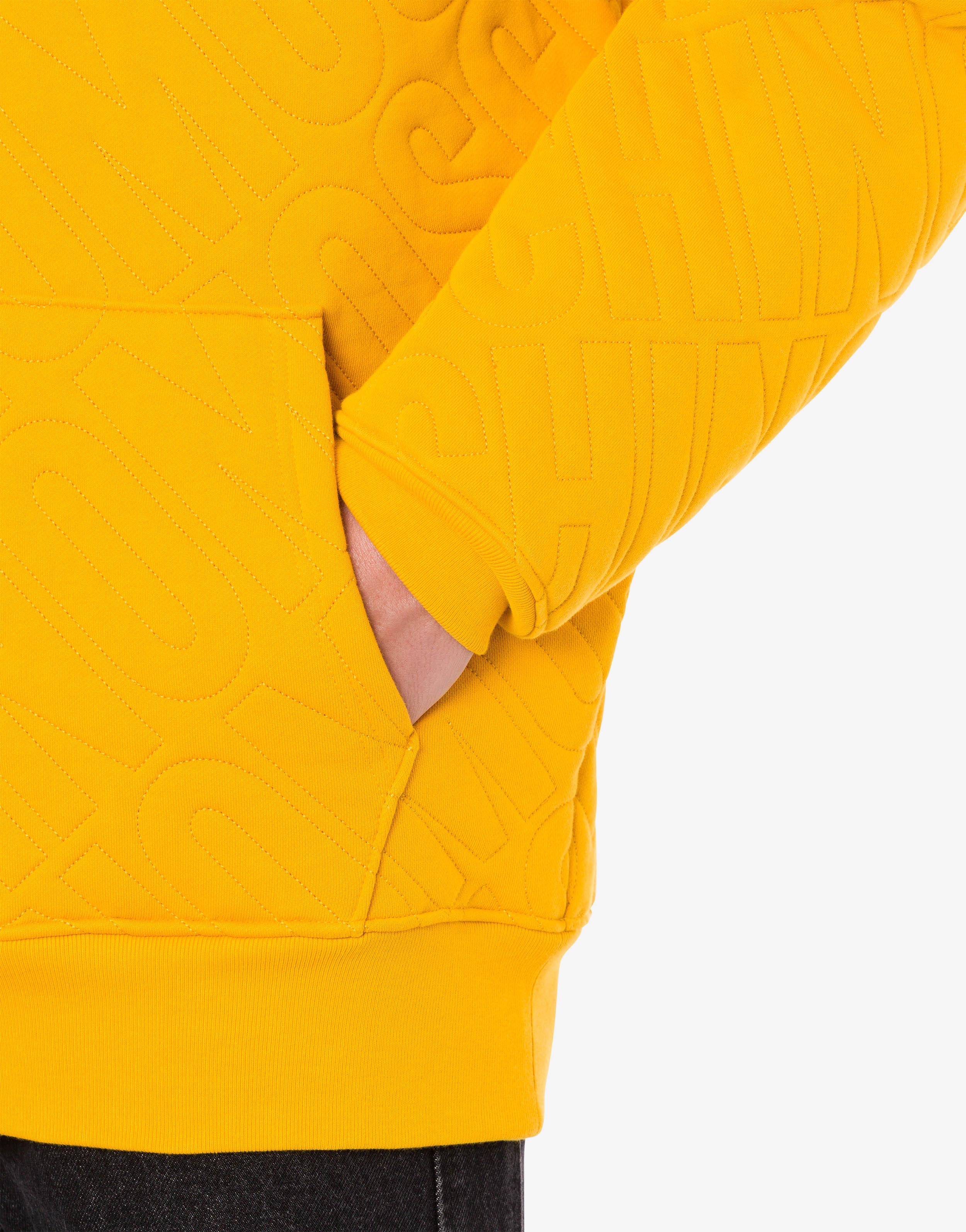 ALL-OVER QUILTED LOGO HOODIE - 4