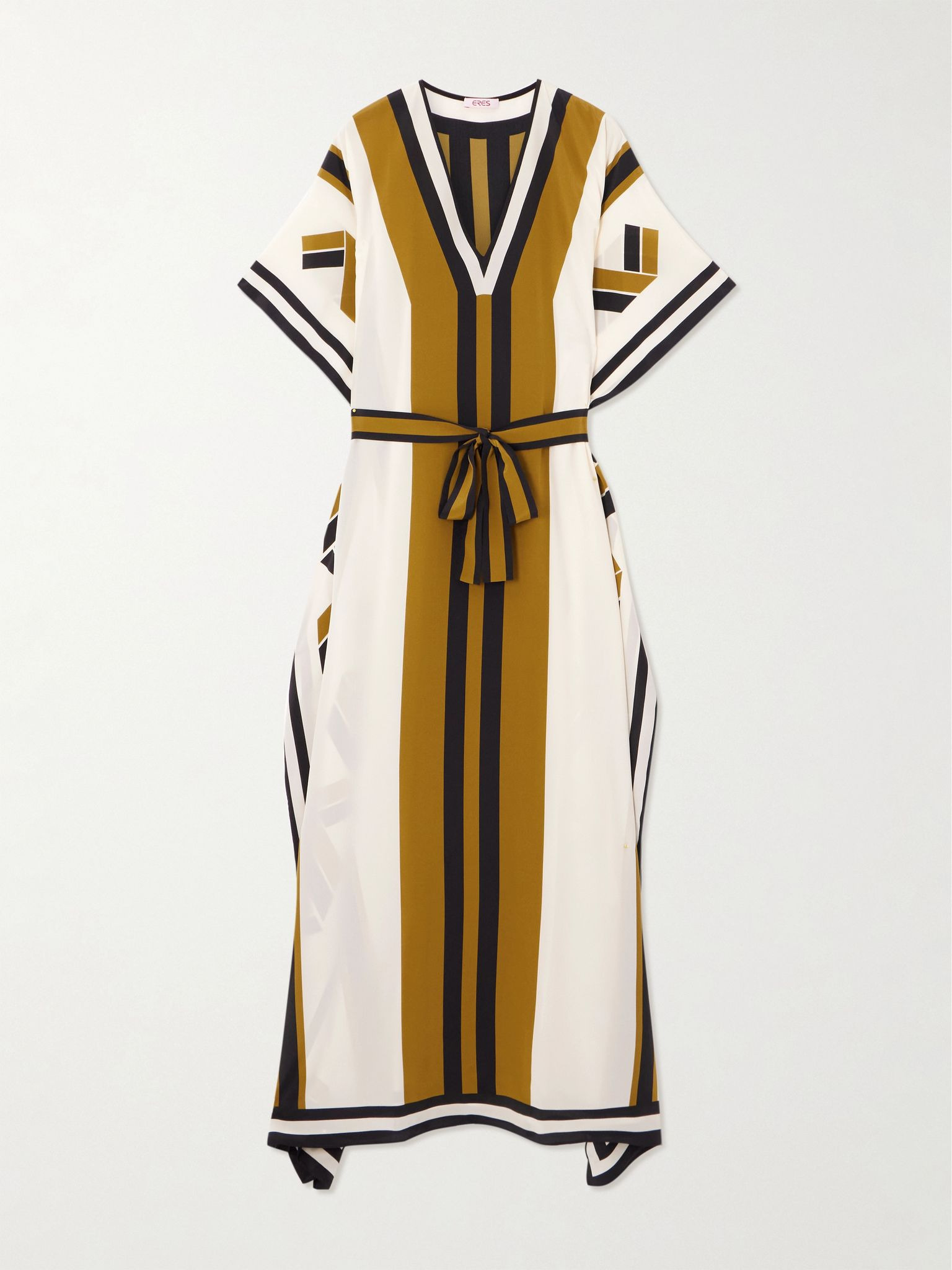 Printed silk-crepe kaftan Multi - 1