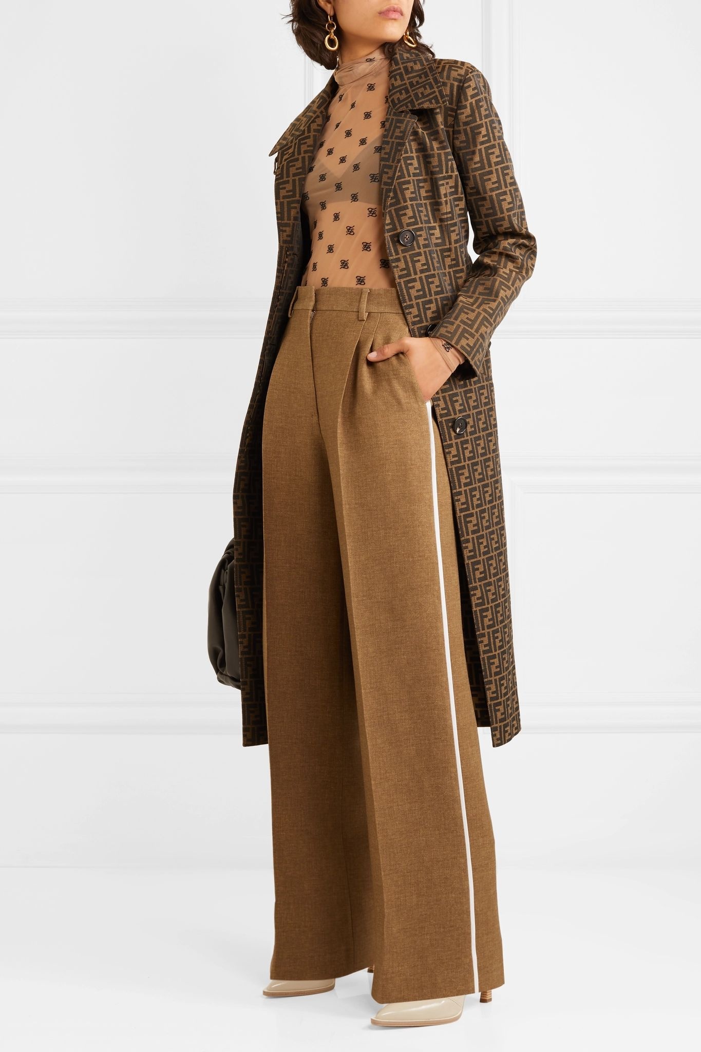 Belted jacquard coat - 2