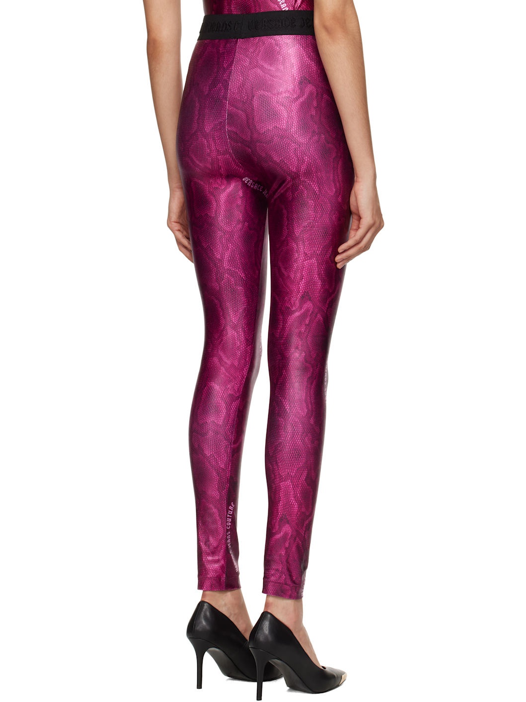 Pink Printed Leggings - 3