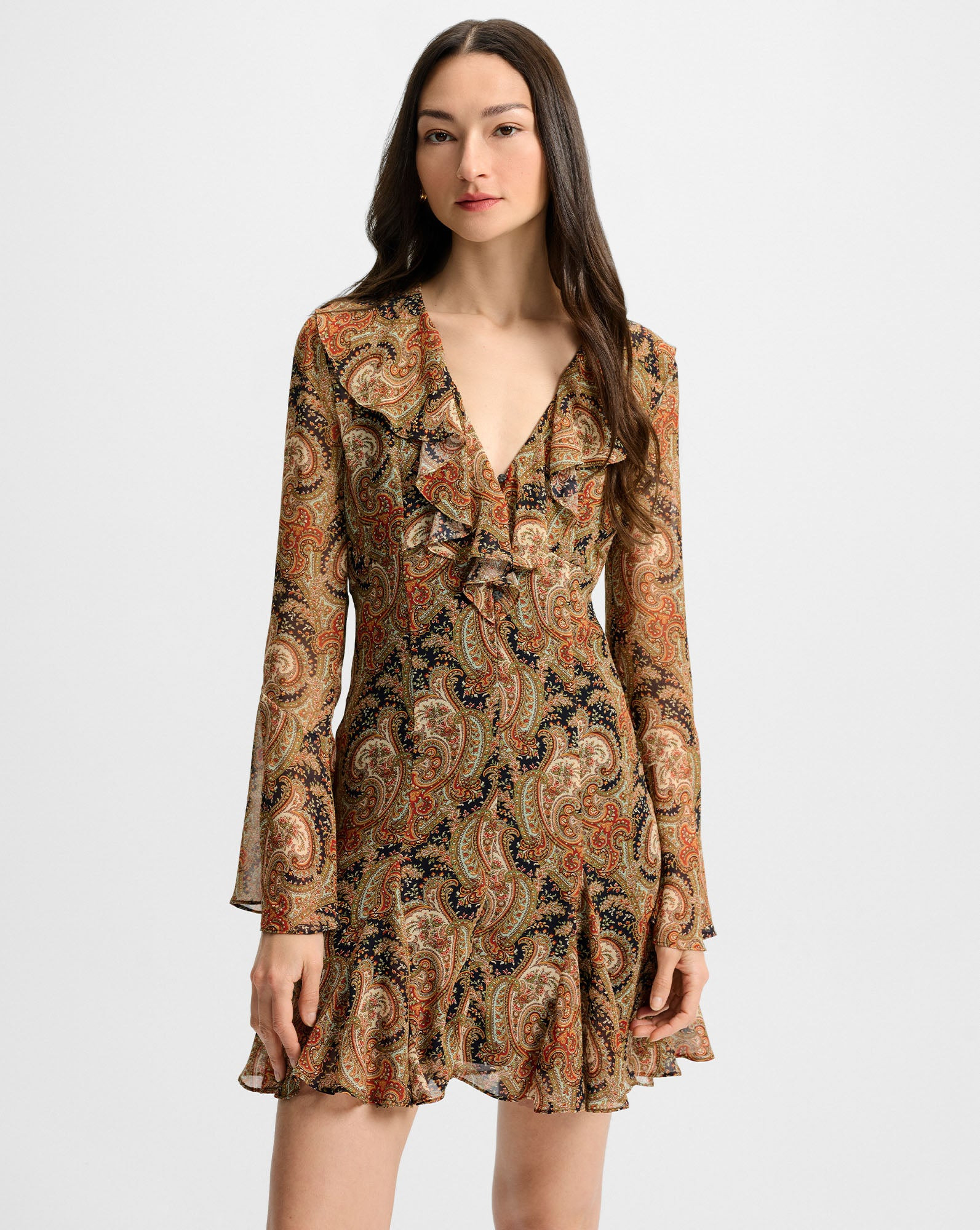 ADRIENNE SILK MINI DRESS - 2