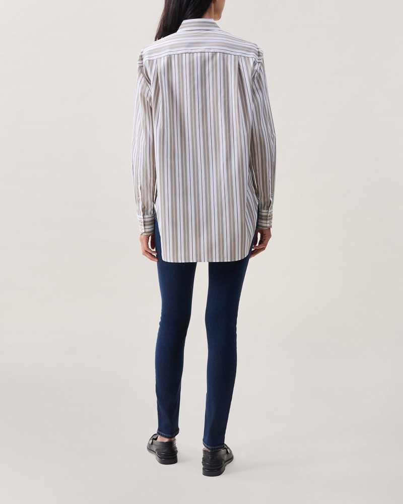 rag & bone Monty Striped Poplin Shirt outlook